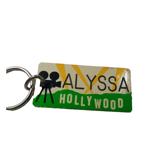 Alyssa Hollywood Plastic Keychain - Picture 1 of 4